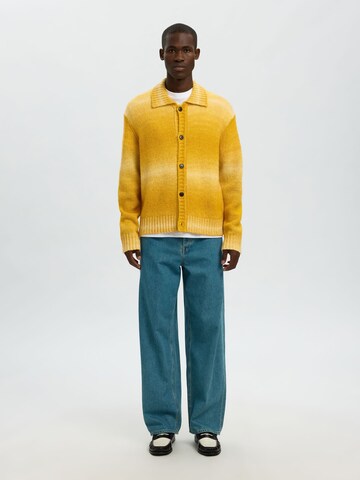 SELECTED Knit cardigan in Yellow