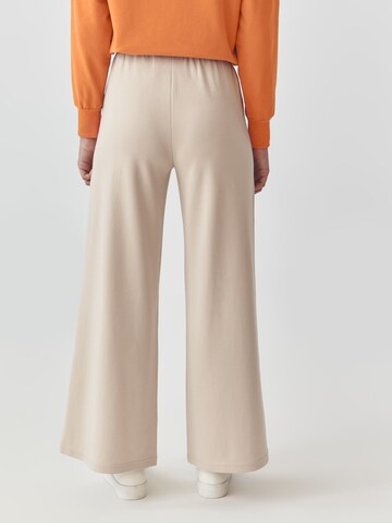 TATUUM Wide leg Broek 'Nake' in Beige