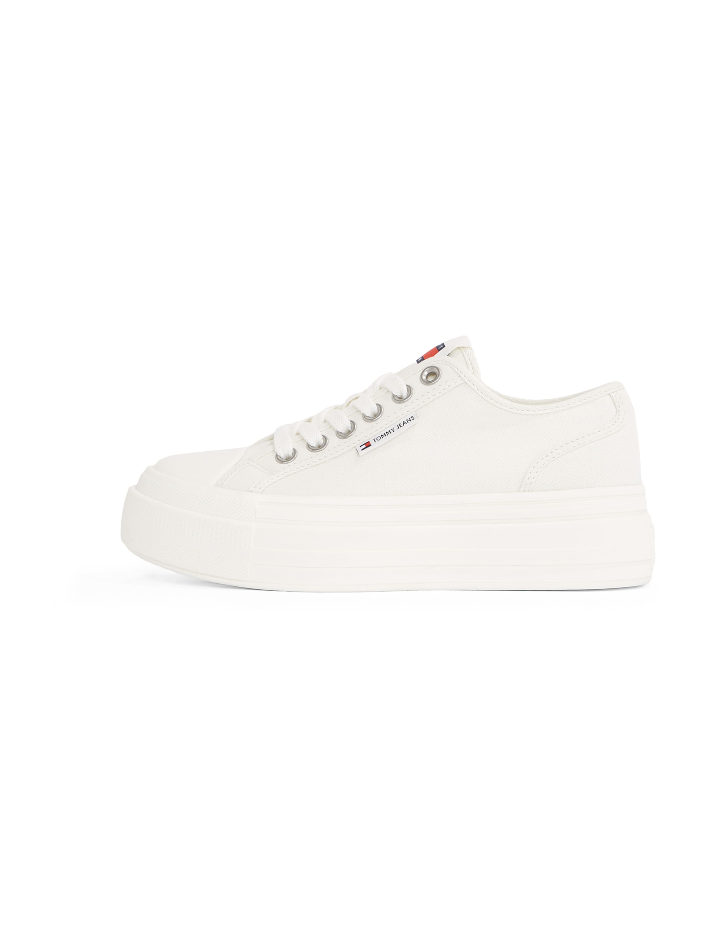 Baskets basses Tommy Jeans en blanc : devant
