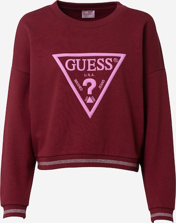 GUESS Sweatshirt 'ROXI' in Red: front