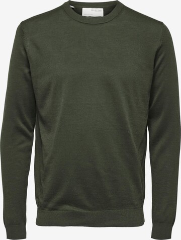 SELECTED HOMME Sweater 'Town' in Green: front