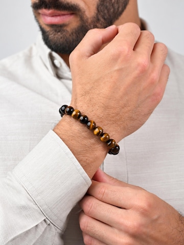 GT Collection Bransoletka 'Single-Bead' w kolorze brązowy