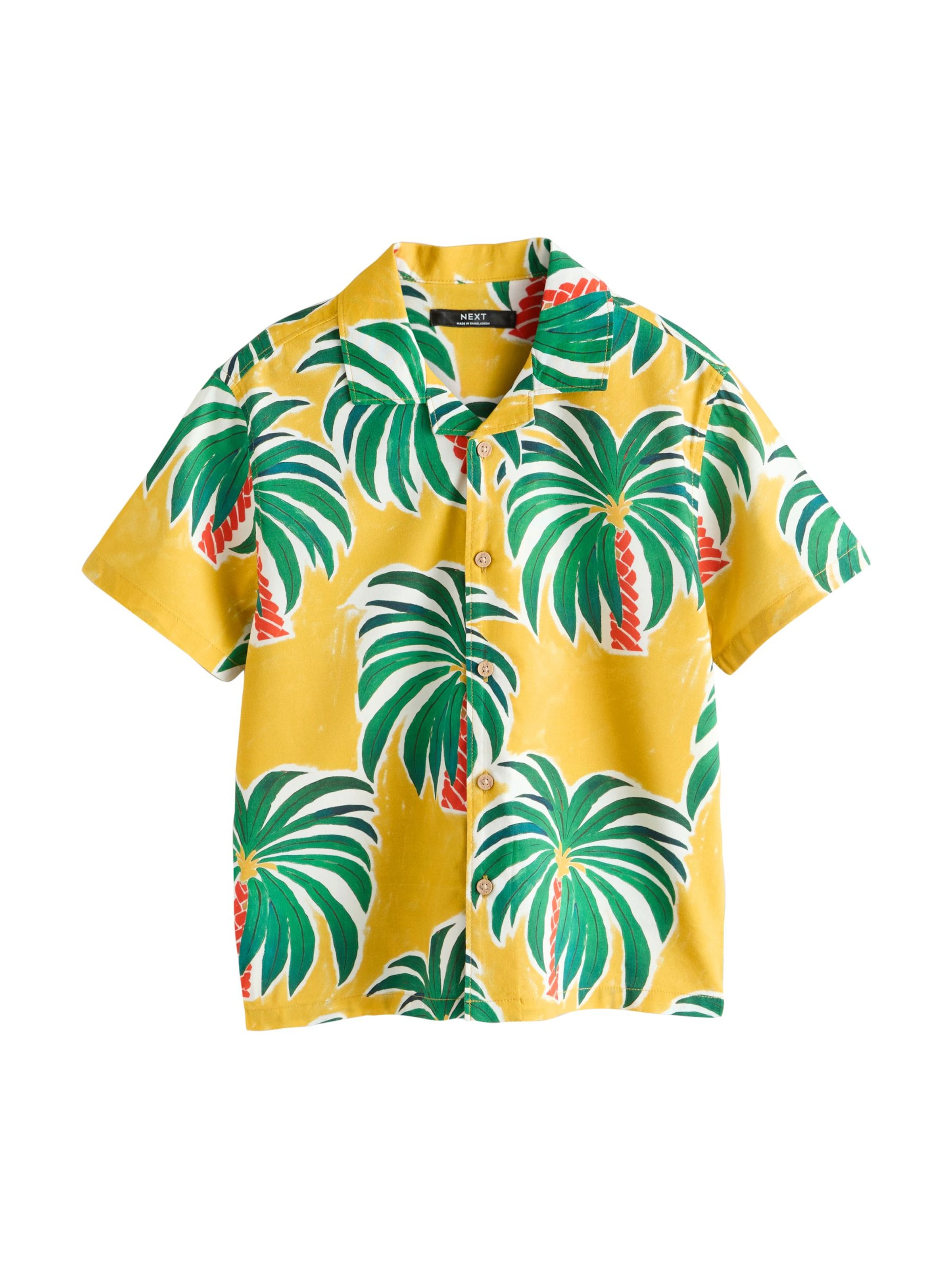 Next Regular fit Overhemd in Geel: voorkant