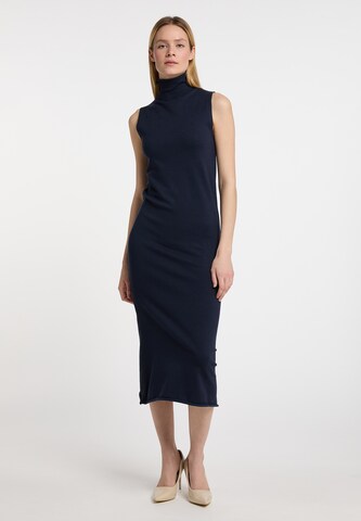 DreiMaster Klassik Knitted dress 'Wais' in Blue: front