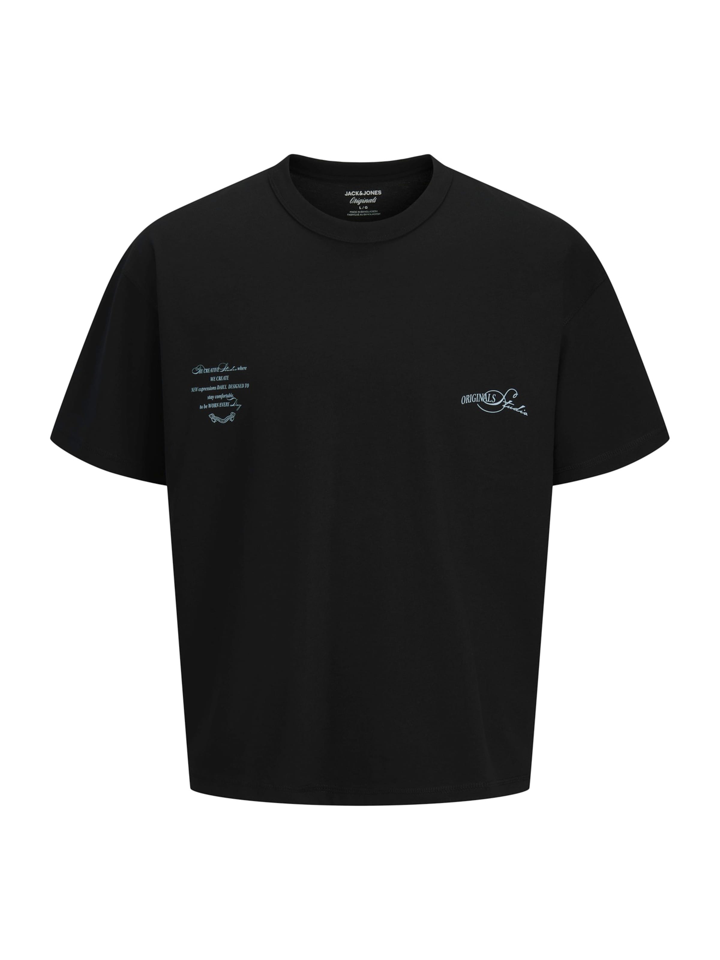 JACK & JONES T-shirt 'JORSanremo' i svart: framsida
