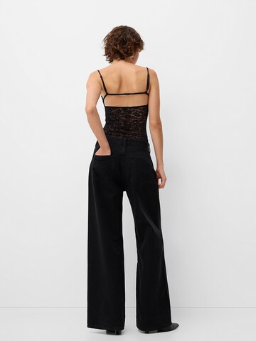 Bershka Tričkové body – černá