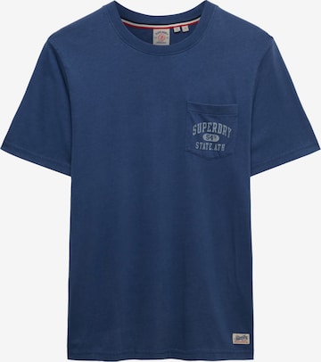 Maglietta 'VINTAGE' di Superdry & Co in blu: frontale