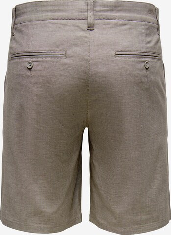 Only & Sons Regular Chino Pants 'Mark' in Grey
