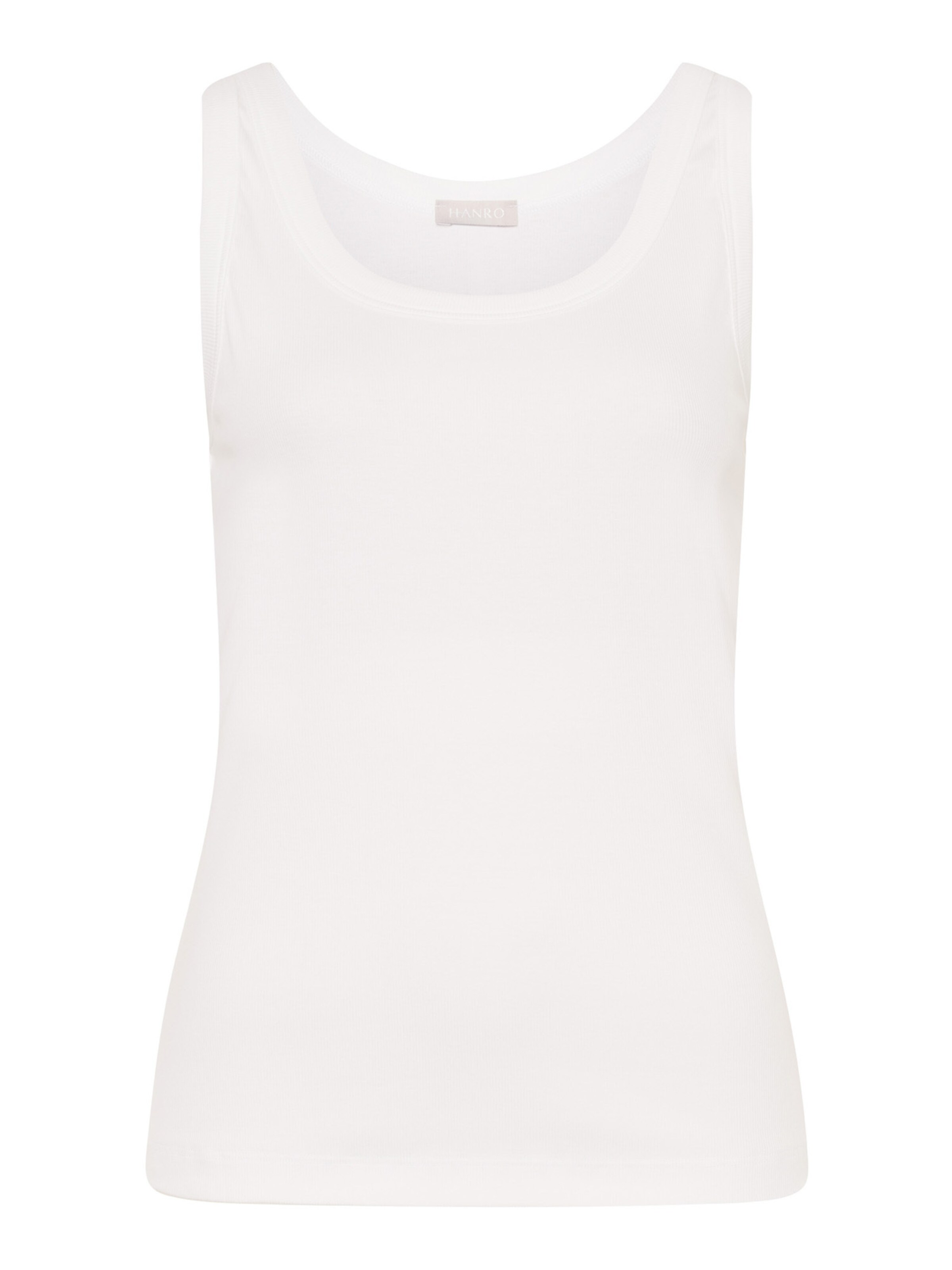 Hanro Top 'Sleep & Lounge' in Wit: voorkant