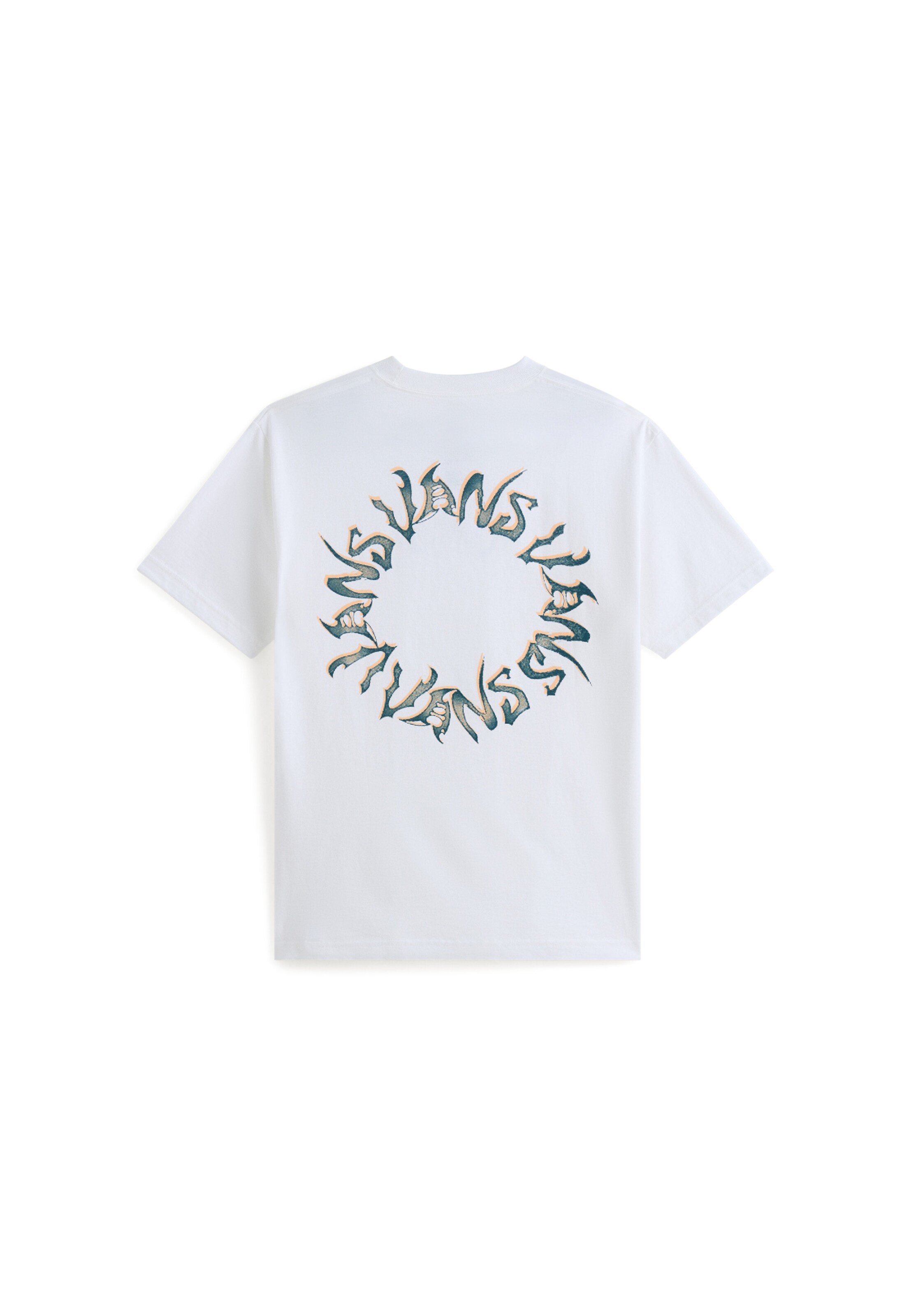 VANS Тениска 'Wild Circle' в бяло