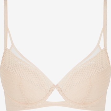 Chantelle T-Shirt Rintaliivi 'Play' värissä beige: etupuoli