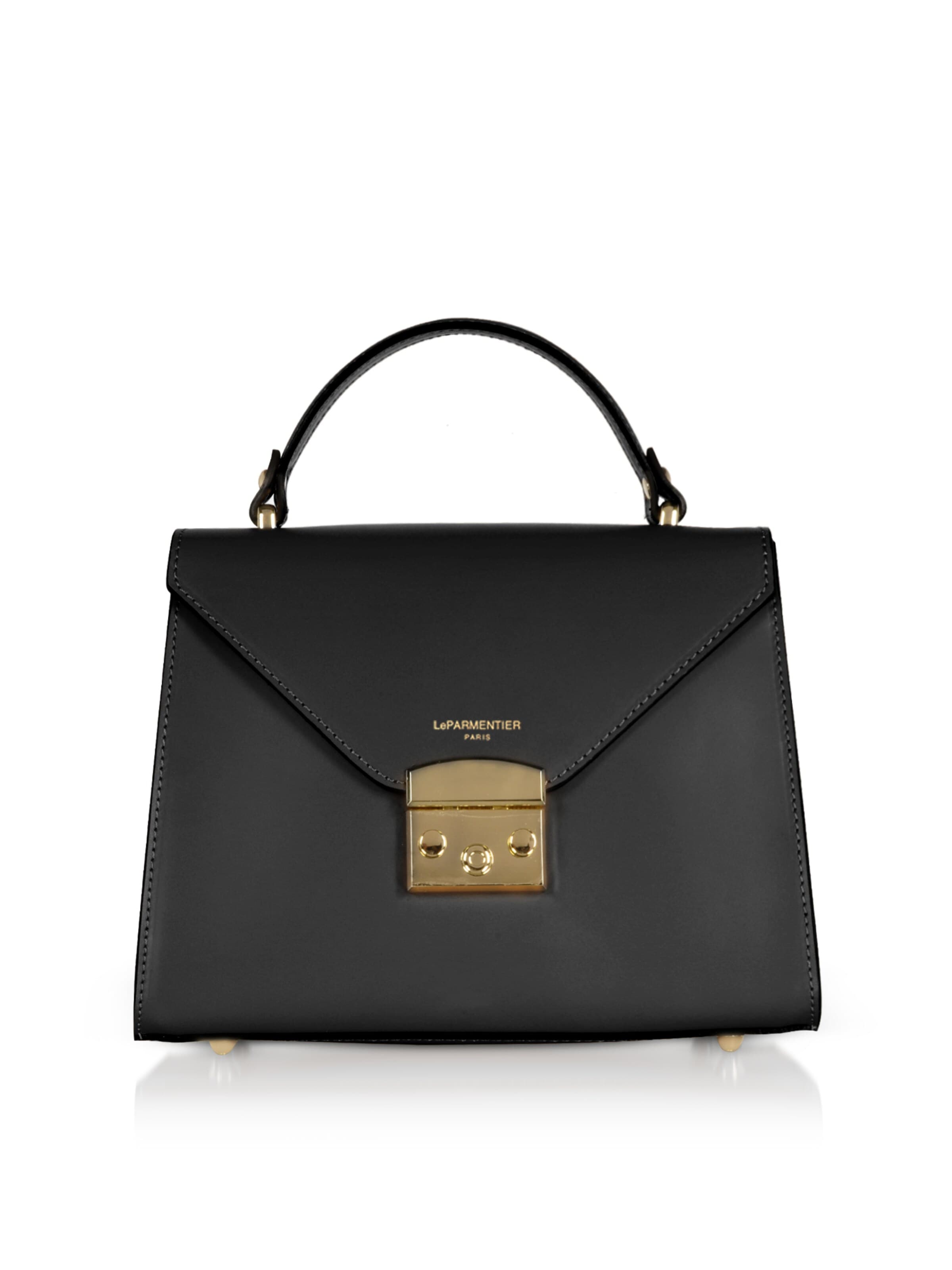 LeParmentier - Bolso de mano 'Peggy' en negro: frente