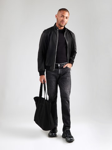 juoda JACK & JONES Standartinis Džinsai 'JJICLARK'
