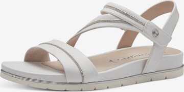 TAMARIS Strap Sandals in White: front