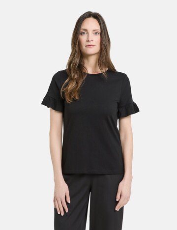 GERRY WEBER Shirt in Zwart: voorkant