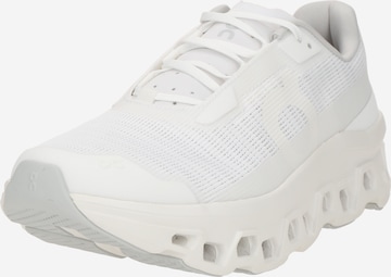 Scarpa da corsa 'Cloudmonster Void' di On in bianco: frontale