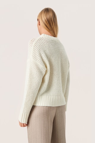 SOAKED IN LUXURY Pullover 'Paradis' i beige