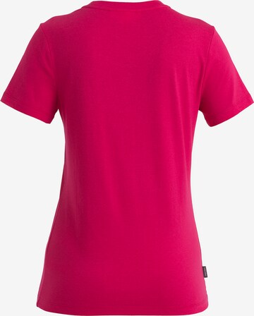 ICEBREAKER - Camiseta 'Central Classic SS' en rosa