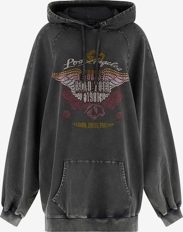 juoda GUESS Megztinis be užsegimo: priekis