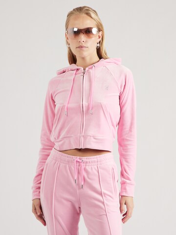 Juicy Couture Zip-Up Hoodie 'MADISON' in Pink: front