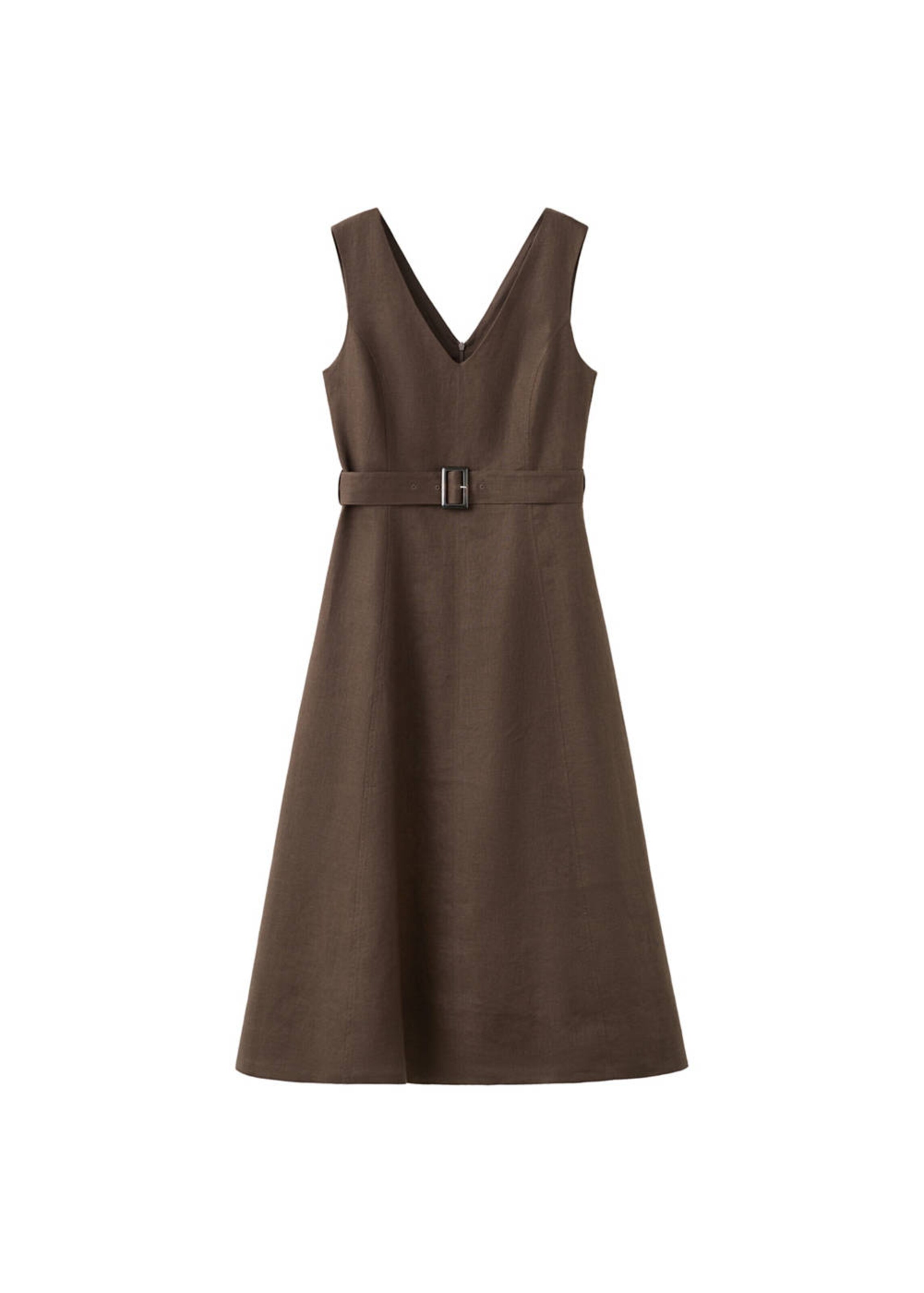 MANGO Kleid 'Laura' in Braun: Vorderseite