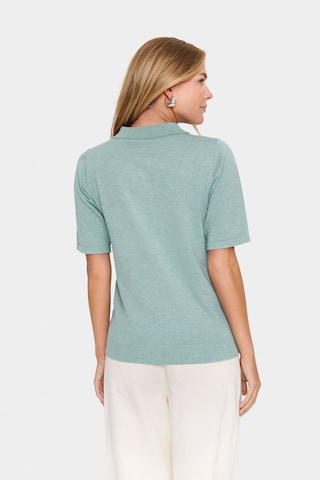 SAINT TROPEZ Sweter 'Mila' w kolorze zielony
