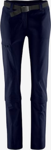 Maier Sports Slim fit Outdoor Pants 'Arolla' in Blue: front