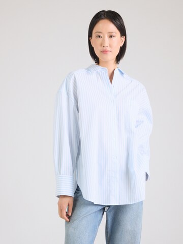 HUGO Блуза 'Eustyna' в синьо: отпред