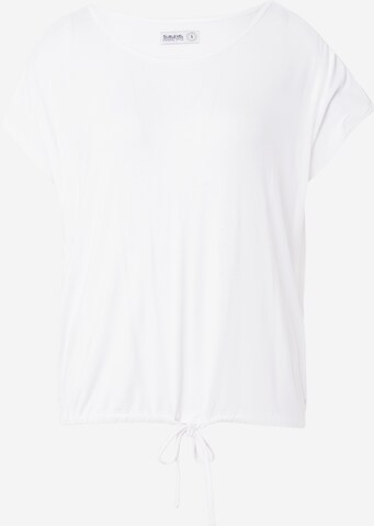 T-shirt Sublevel en blanc : devant