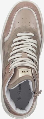 Nero Giardini High-Top Sneakers in Beige