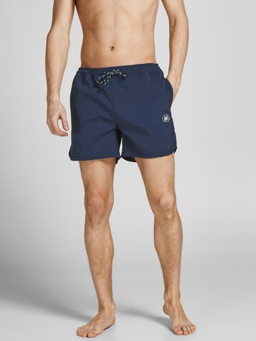 JACK & JONES Board Shorts 'JEFF' in Blue: front