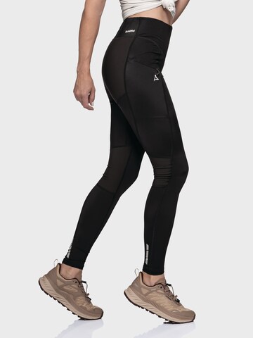 Schöffel Skinny Outdoor trousers 'Blaueis' in Black