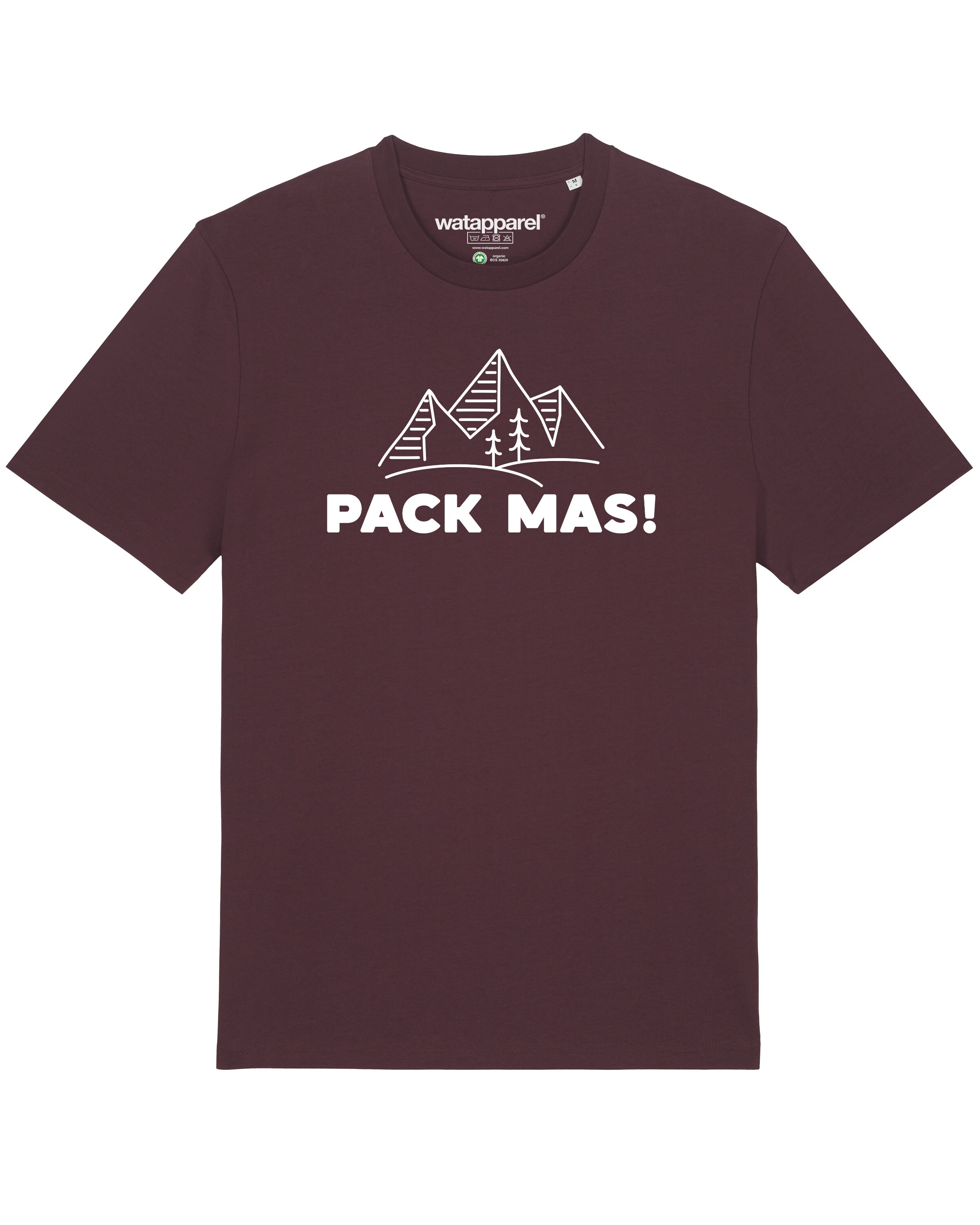 Watapparel Shirt ' Pack mas! ' in Rood: voorkant
