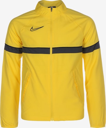 NIKE Athletic Jacket 'Academy 21' in Yellow: front