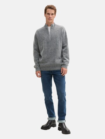 TOM TAILOR Strickpullover in Grau