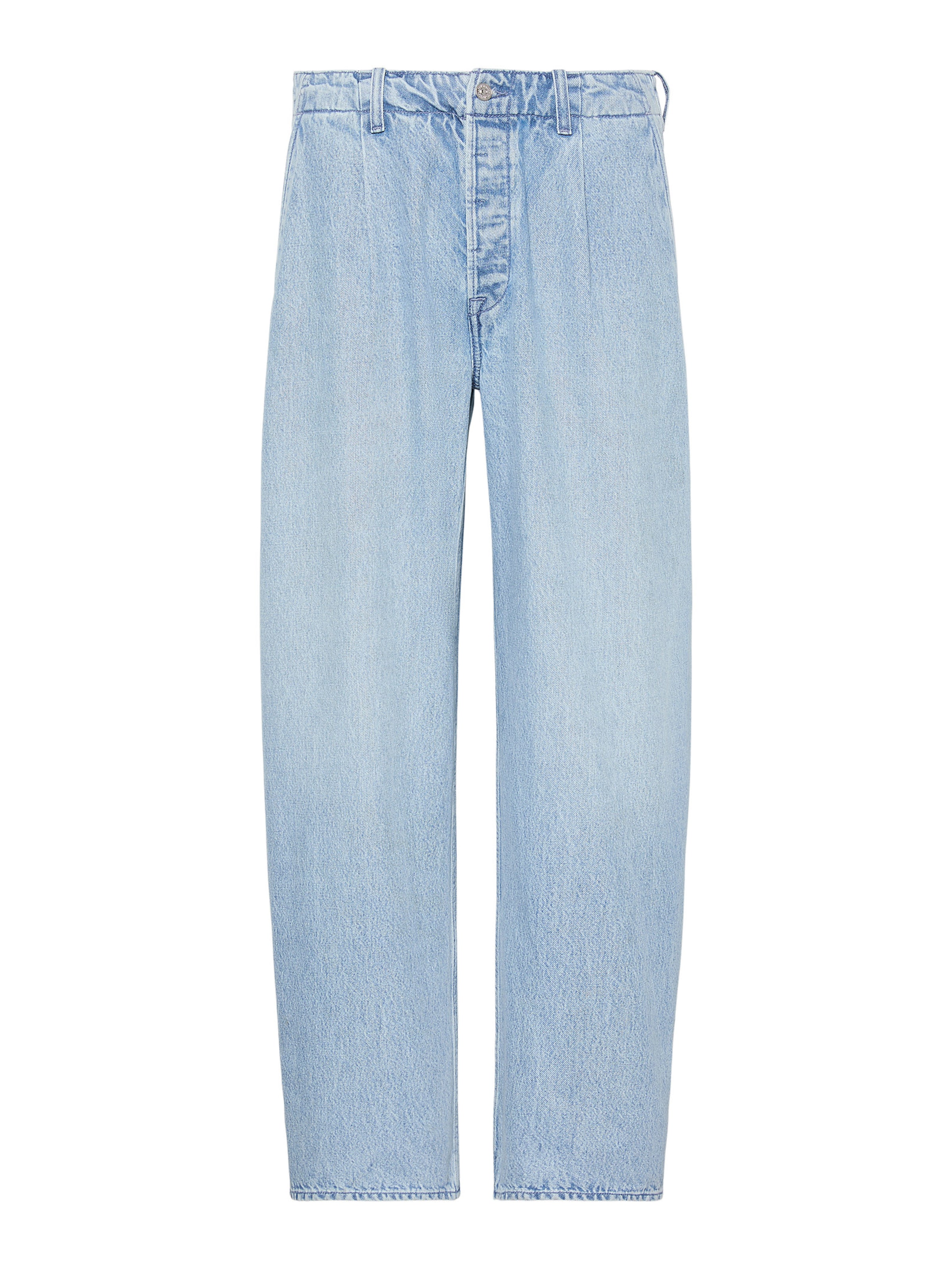 Calvin Klein Jeans Vat Bandplooi jeans in Blauw: voorkant