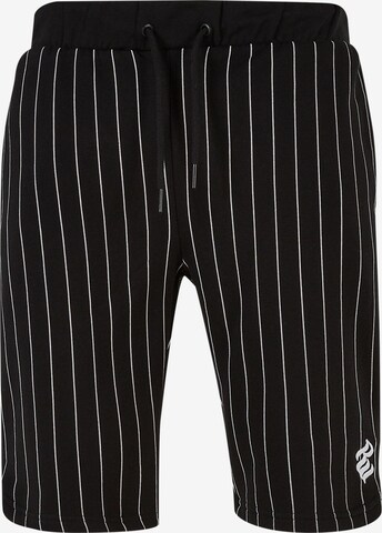 ROCAWEAR Regular Pants in Black: front