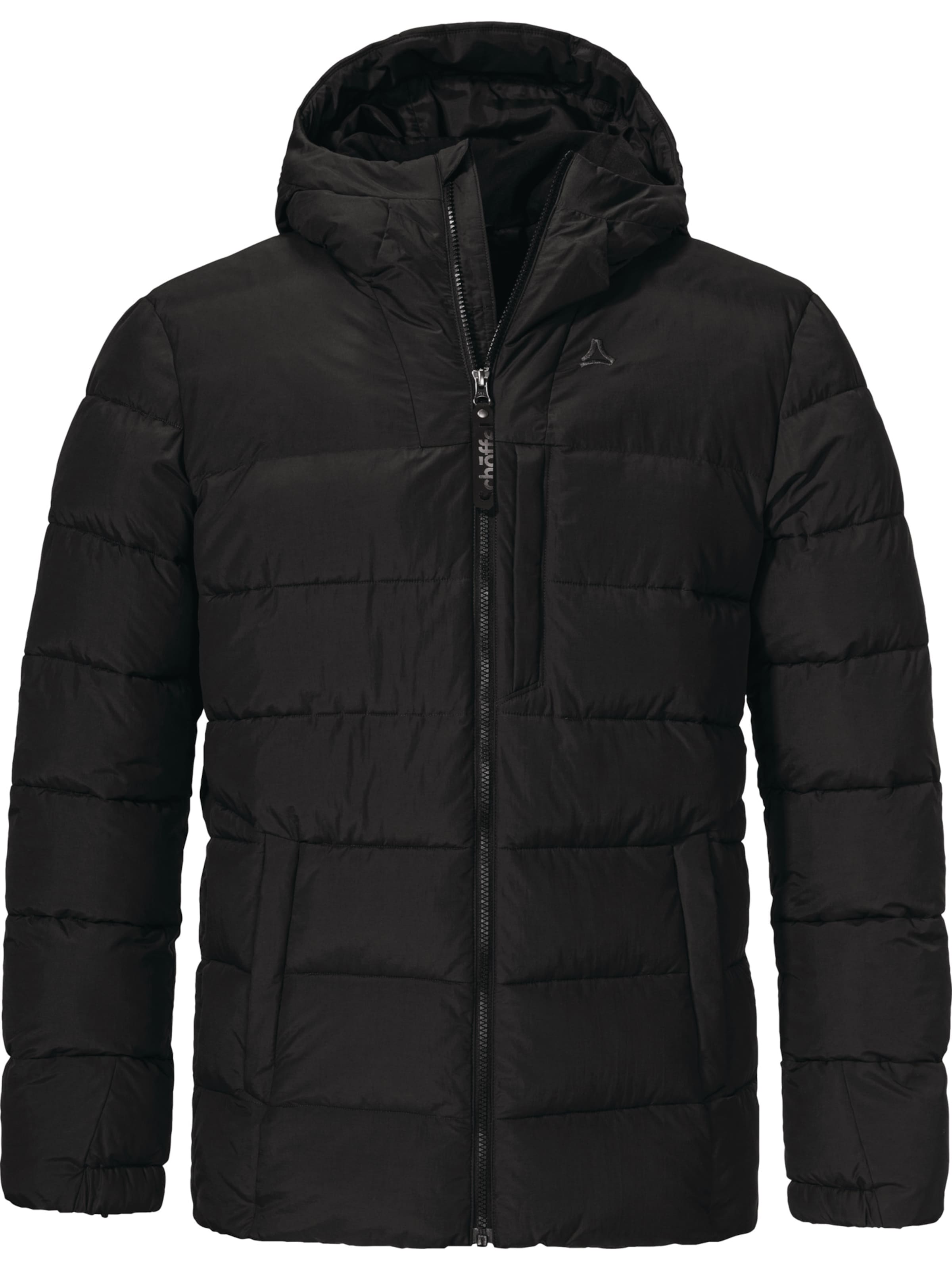 Schöffel Outdoorjas 'Boslix' in Zwart: voorkant