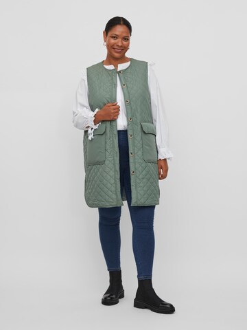 Vila Curve Vest in Green