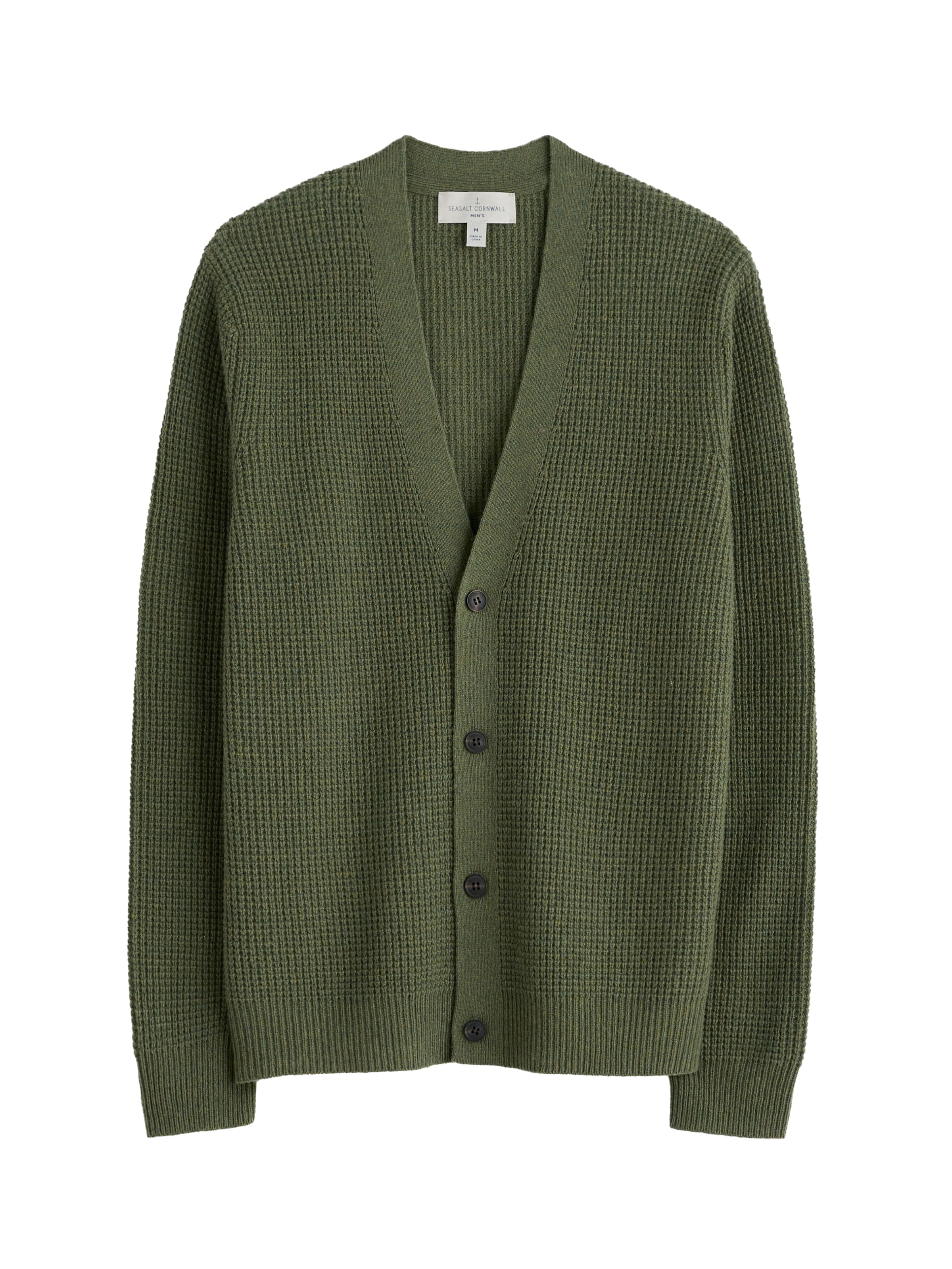 Seasalt Cornwall Cardigan 'Scott's Quay' i grøn: forside