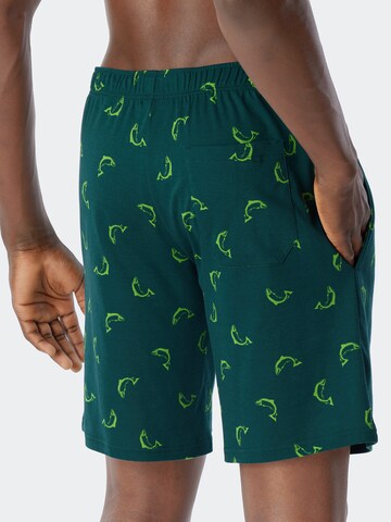 Pantalon de pyjama SCHIESSER en vert