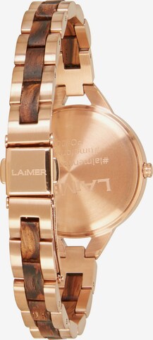 LAiMER Analog Watch in Gold