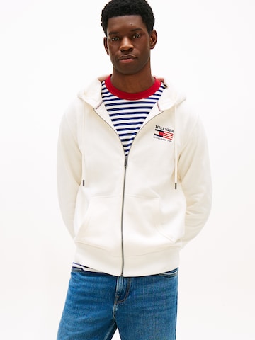 TOMMY HILFIGER Ζακέτα φούτερ 'AMERICANA' σε κίτρινο: μπροστά