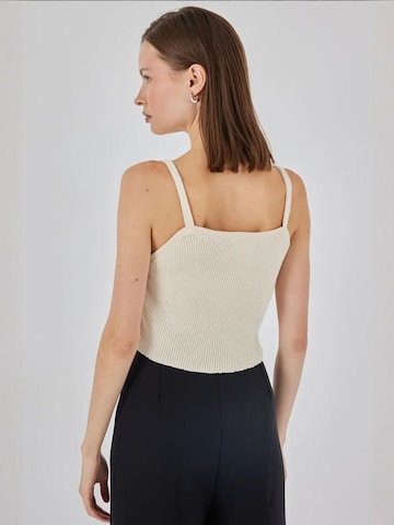 Bigdart - Top 'Crop Top' em bege