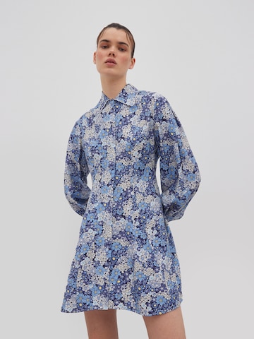 EDITED Shirt Dress 'Dalia' in Blue: front