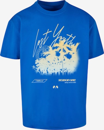 mėlyna Lost Youth Marškinėliai 'Palm': priekis