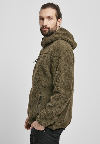 Brandit Teddyfleece Jacke in Grün