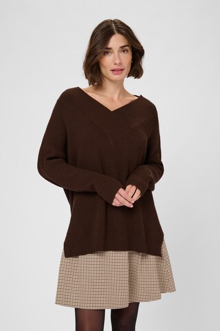 Pull-over CULTURE en violet : devant