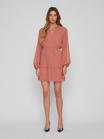 VILA Dress 'Dobby' in Pink