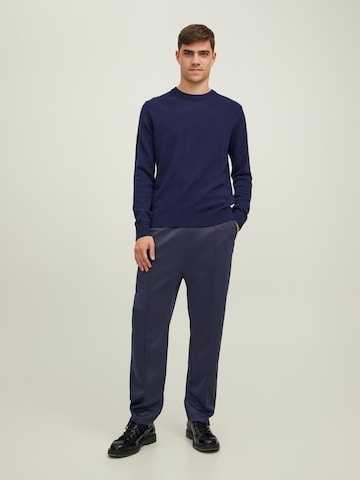 JACK & JONES Regular Pleated Pants 'Bill Pete' in Blue